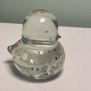 Vintage Lefton Art Glass Bird Figurine Paperweight